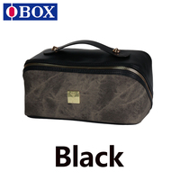 Trousse de maquillage, trousse de toilette bicolore, sac étanche, sac de rangement portable pour rouge à lèvres et cosmétiques pour femme