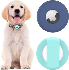 Étui en silicone écologique style dessin animé pour localisateur anti-perte compatible avec le réseau Apple Find My, housse étanche pour colliers de chat et de chien - Product Image 1