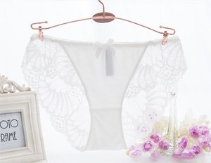 Mutandine da <span class=keywords><strong>Donna</strong></span> in Morbido Nylon con Elegante Fiocco in Pizzo e Vita Bassa - Vendita all'Ingrosso - Product Image 6
