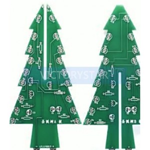 3D color Christmas tree LED flowing light flashing <strong>electronic</strong> DIY production kitDTY 3D Colorful Christmas Tree Working voltage D - Product Image 2