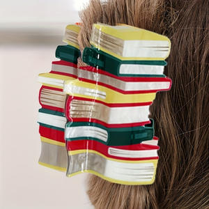 Bolsa de lápices de alta calidad para Colegio grande personalizada al por mayor, carpeta de acrílico grande, pinza para el pelo para mujer, pinzas divertidas para libros para niñas - Product Image 5