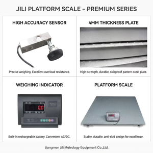 Báscula Digital <span class=keywords><strong>de</strong></span> Plataforma <span class=keywords><strong>de</strong></span> Acero <span class=keywords><strong>de</strong></span> Alta Precisión Jili <span class=keywords><strong>de</strong></span> 1T-10T y 4mm para Uso Industrial, Comercial y Pesaje con Viga en U - Product Image 2