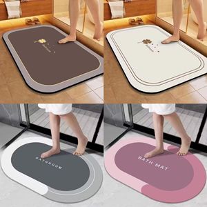 A0477 Tapete de suelo de diatomeas de diseño minimalista para baño, entrada del baño, tapete absorbente para cocina, baño - Product Image 2