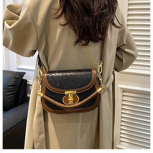 New Retro <b>Small</b> square Saddle Bag, Fashionable Crossbody Bag, Luxurious High-quality Embossed Women's Designer Luxury <b>Handbag</b> - Product Image 1