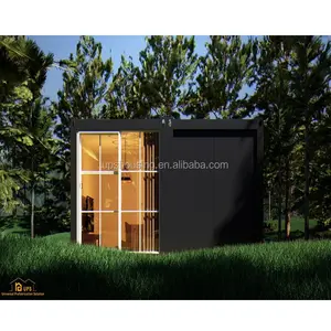 New beach house prefab design UPS modular tiny home built mobile shower pre fab container homes upscale