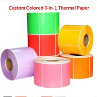 Papier d'étiquettes à code-barres thermique autocollant, impression couleur, triple protection, modèle 100, rectangulaire, personnalisable, utilisation logistique