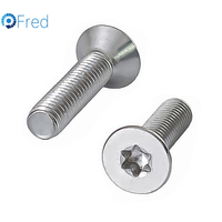 Vis de sécurité antivol à tête fraisée plate Torx en acier inoxydable 304 GB2673, M2 à M12, Grade A2-70