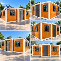 Maison modulaire extensible de 20 pieds avec toit de terrasse en option, maison préfabriquée pour la vie en plein air