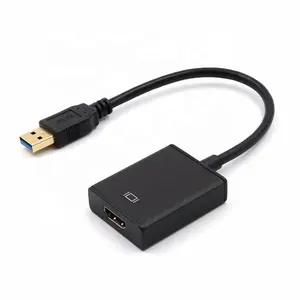 2022製造MINI Kabel Converter USB3.0 USB3.0 to HDMIオス-メスコンバーターアダプター (ラップトップウィンドウ7/8/10 PC用)