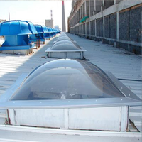 Forte résistance aux intempéries protection uv carré PC dôme lucarnes pour éclairage de toit