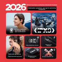 Casque à conduction osseuse X67Pro en gros, étanche IPX8, mémoire intégrée 8 Go, LED, suppression active du bruit JL pour V6.0