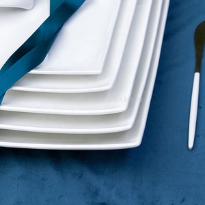 Custom Eco Friendly Material Unique Roll Edge Handmade Fine Royal Porcelain Tableware Restaurant <strong>Tapas</strong> <strong>Plate</strong> Serving Dish - Product Image 5