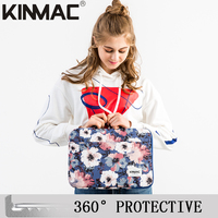 Kinmac Camellia 360 Housse de protection pour ordinateur portable 12-13.3 pouces Polyester résistant à l'eau pour MacBook Air 13 MacBook Pro
