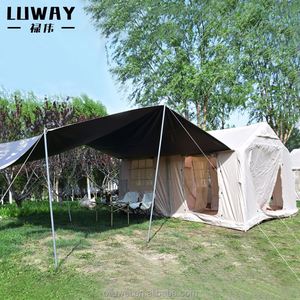 12 ㎡   Carpa de Camping Inflable de Algodón Oxford con Toldo 001, Carpa Portátil para Acampar, Carpa Inflable Portátil - Product Image 4