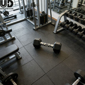 Rotolo di gomma per pavimentazione da palestra ad alta densità, durevole, facile da pulire, resistente al sudore, spessore personalizzabile da 20mm a 50mm per tappetini per attrezzature fitness - Product Image 2