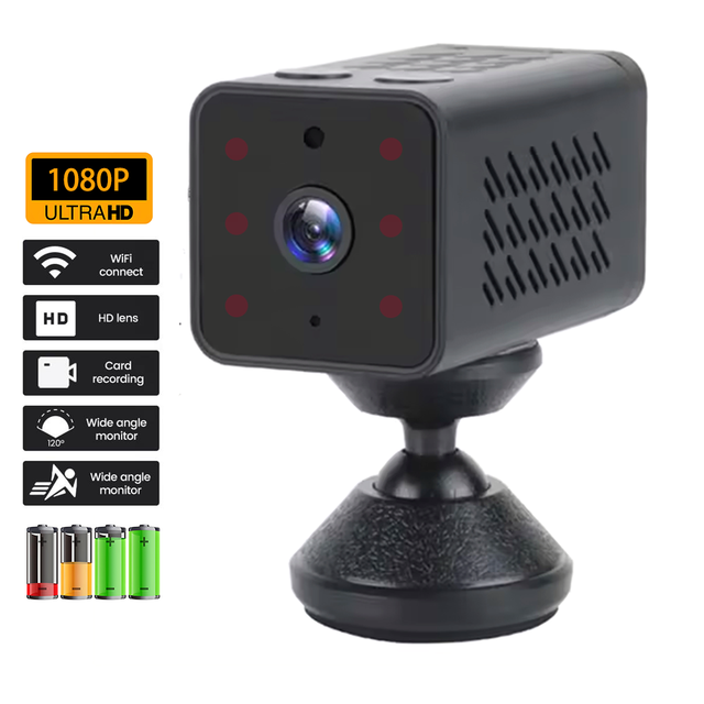Factory Price Mini Camera Battery Magnetic Wireless HD 1080p/720p CMOS Motion Detection IP65 Waterproof Two-Way Audio