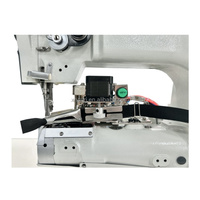 Machine à coudre industrielle HUA MEI 341 robuste à aiguille simple, avec coupeur à chaud, nouveau type, bras cylindrique, pour bandage, moteur haute précision