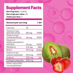 Comprimés de collagène de haute qualité à marque privée : Nutrition, Métabolisme Sain, Renforce l'Immunité, Raffermit la Peau et Protège les Os - Product Image 3