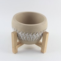 Pots en ciment au design classique, légers et transportables, pour plantes d'intérieur et d'extérieur, décorations de jardin suspendues