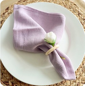 <span class=keywords><strong>Serviettes</strong></span> en lin 100% français, couleur unie, faites à la main pour usage domestique, vente en gros, lingettes buccales - Product Image 3