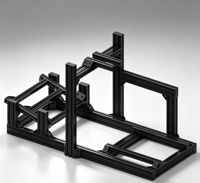 Nouveau style de simulateur de course automobile, simulateur de conduite, cadre en aluminium 40160, profil en aluminium noir 40160, cockpit de simulation de course automobile