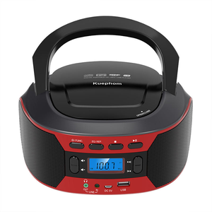 Radiocasetera vintage personalizada de fábrica con radio FM, reproductor de CD, reproductor de música retro para el hogar, para decoración de sala de estar, caja de regalo - Product Image 2