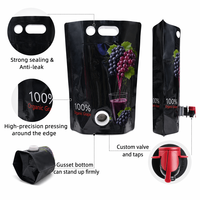 Pochettes personnalisées 3L 5L Bag-in-Box avec bec verseur pour café infusé à froid, jus, vin – Sachets souples à fond plat avec robinet