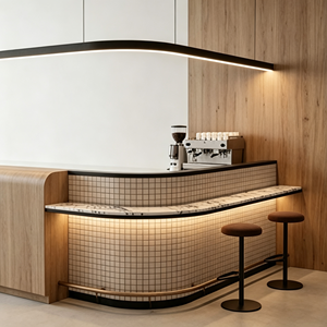 <span class=keywords><strong>Suspension</strong></span> LED moderne en profilé aluminium blanc, design architectural sans joint, <span class=keywords><strong>pour</strong></span> bar commercial, réception et îlot <span class=keywords><strong>de</strong></span> cuisine - Product Image 2