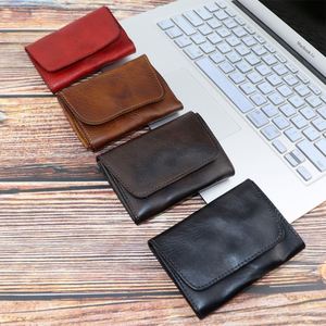 กระเป๋าสตางค์ผู้ชาย RFID หนังแท้ พร้อมช่องใส่เหรียญ แบบสามพับ - Product Image 3
