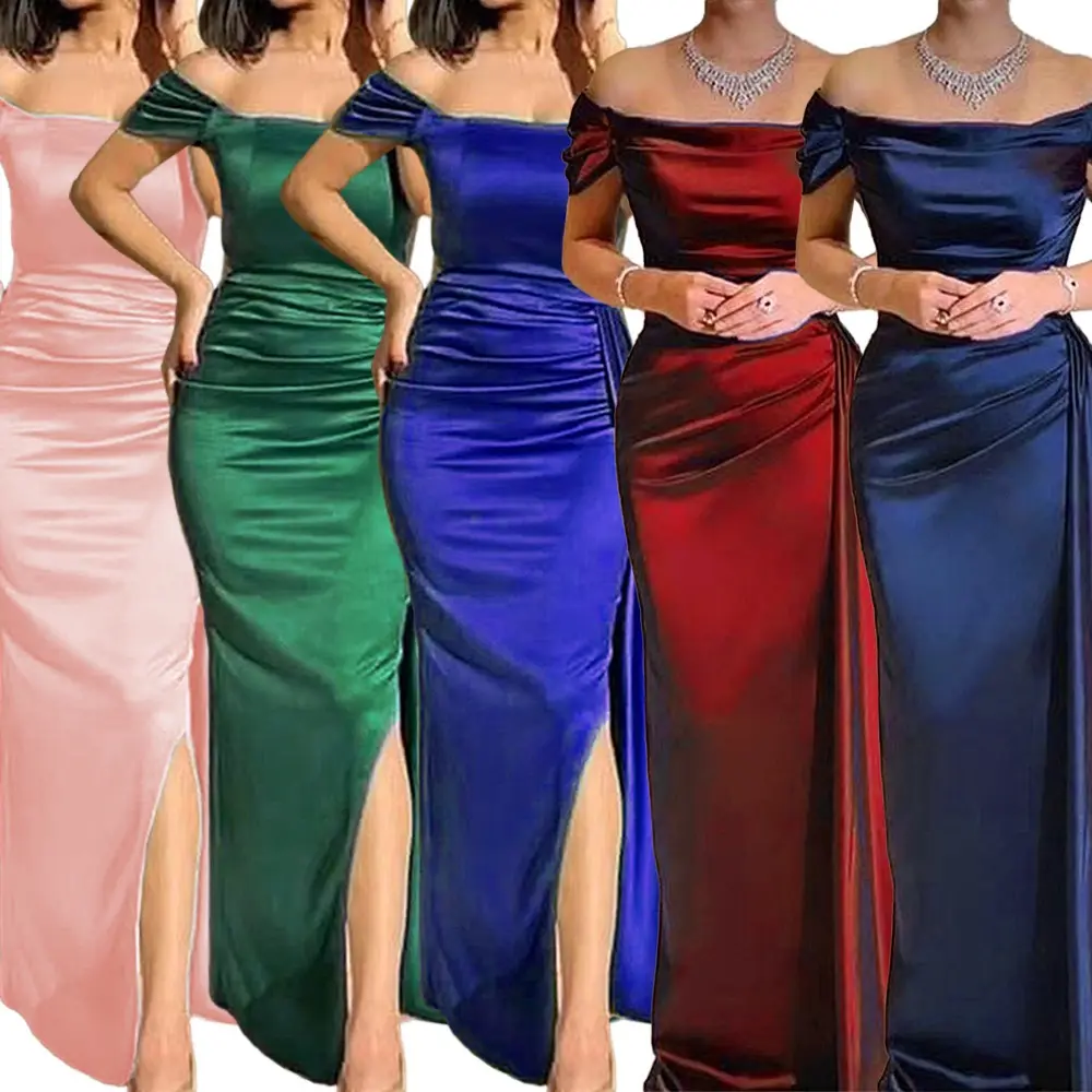 2023 элегантное вечернее платье большого размера K0118, очаровательное вечернее платье с разрезом спереди для выпускного вечера