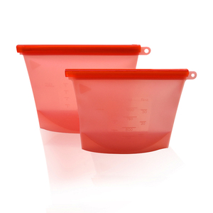 500ML <strong>Food</strong> Grade Leakproof <strong>Silicone</strong> <strong>Food</strong> Storage <strong>Bag</strong> Reusable Sandwich <strong>Food</strong> <strong>Bags</strong> - Product Image 1