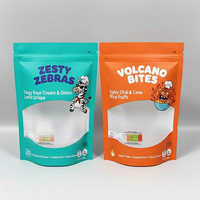 Emballage personnalisé de sachets refermables anti-odeurs pour bonbons, biscuits, gummies comestibles, sachets en plastique Mylar avec fermeture éclair