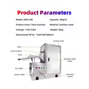 Torsion pâte cordes façonnage formant faisant la Machine pâte Twister extrudeuse pour gressin/bretzel/<span class=keywords><strong>pain</strong></span> <span class=keywords><strong>de</strong></span> <span class=keywords><strong>pain</strong></span> tressé - Product Image 4