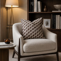 Housse de coussin décorative de luxe - Coussin texturé haut de gamme avec fermeture éclair invisible pour canapé, lit, décoration intérieure (personnalisable)