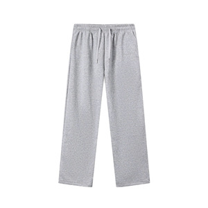 320G Mid Straight Leg Sweatpants <b>Men</b> EU Size Loose Fit Early Autumn Casual Sports <b>Trousers</b> <b>Drawstring</b> Closure Support Custom - Product Image 1