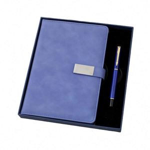 Wholesale Promotional Luxury Pu Leather Hardcover <b>Journal</b> Business Diary Logo Stationery Customised Notebook and Pen Gift Set - Product Image 3