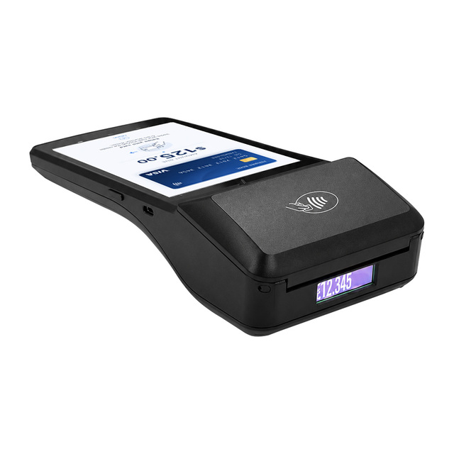 Android 14.0 Dual Screen 6 Inch 2+16GB Handheld POS Terminal 58mm Printer Z300C NFC Epos Machine Terminal