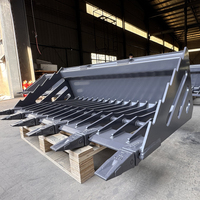 Minipala Gommata OEM Direttamente dalla Fabbrica, Nuova Condizione, con Benna da Scavo e Dente a Rastrello per Benna con Setaccio Integrato