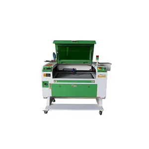 Máquina cortadora de grabado láser CNC CO2 5030 6040 para joyería de cuero de madera sello de zapatos de plástico grabado con láser