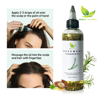 Sérum Réparateur Capillaire Biologique et Naturel au Romarin Anti-Chute, Traitement au Romarin, Sérum Stimulant la Croissance, Huile Essentielle pour Cheveux