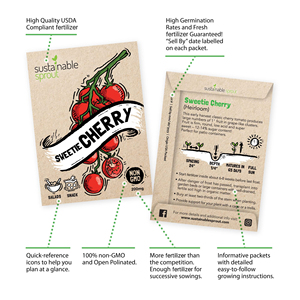 Tomates à Planter Variété 9 Pack - Sachet d'Engrais Cerise Ensemble Cadeau Jardin d'Herbes - Product Image 2