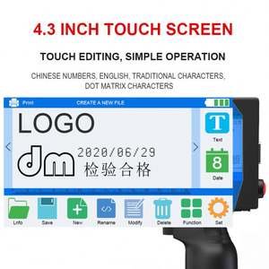 เครื่องพิมพ์ฉลากแบบพกพาขนาดเล็ก อัตโนมัติ สำหรับกล่อง ขวด พลาสติก กระดาษ ถุงช้อปปิ้ง กล่องกระดาษ ใช้หมึกแห้งเร็ว - Product Image 4