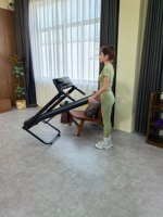 Treadmill Elektrik Lipat Semi Komersial Terlaris untuk Penggunaan di Rumah, Motor 2HP-3HP, Kapasitas 120kg, Layar LCD Portabel