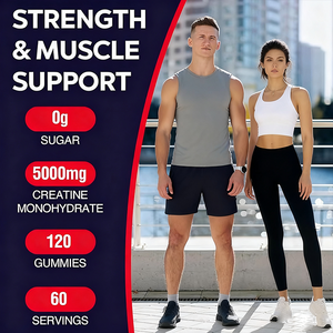 Venta caliente Creatine Gummy Immune Booster Suplemento Deportes Gimnasio Gummy Creatina Monohidrato y <span class=keywords><strong>Pre</strong></span>-entrenamiento Creatine Gummy - Product Image 4