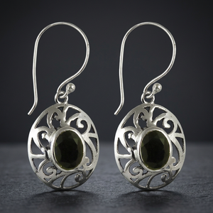 Bold & Beautiful Black Onyx <b>Silver</b> <b>Earring</b> - Product Image 4