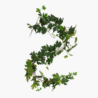 Daun Maple Kanada 1.7m, Daun Hijau Sutra, Hiasan Dinding Buatan, Daun Ivy Buatan, Untuk Kamar Tidur dan Luar Ruangan
