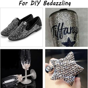 Strass en verre cristal émeraude magique OLeeya SS6-SS30 pour nail art, non thermocollants, à coller, décorations pour ongles - Product Image 5