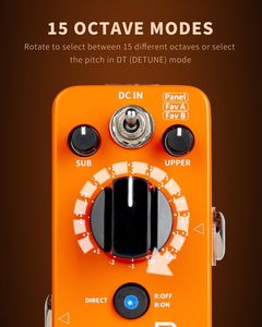 Pédale musicale MOOER <span class=keywords><strong>Micro</strong></span> Series Overdrive Boost Delay Noise Gate Flanger (Purer Octave) - Product Image 3