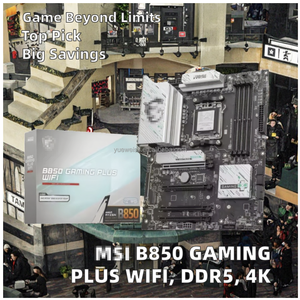 เมนบอร์ดเกมมิ่งรุ่นใหม่สำหรับ B850MPOWER <span class=keywords><strong>DDR5</strong></span> 128GB รองรับแรมแบบดูอัลแชนแนล ชิปเซ็ต AM5 รองรับเมนบอร์ดแบบ ATX พร้อมกราฟิกในตัว รองรับความถี่ 5GHz รองรับ SATA สำหรับซีพียูเดสก์ท็อป - Product Image 4
