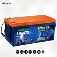 Batterie à décharge profonde haute performance 38,4V 150AH 5KW LiFePO4 de qualité A pour voiturette de golf, bus CAN, connecteur Anderson, 6K cycles, CE RoHS IP67 OEM ODM